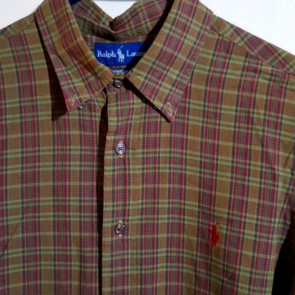 Ralph Lauren Polo Men's button up shirt - Size Large - Custom Fit - Picture 2 of 4